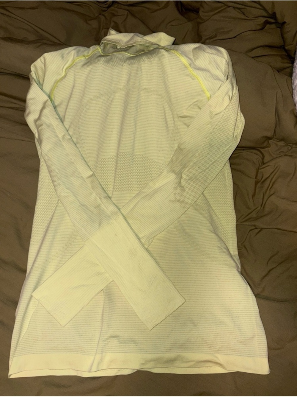lululemon athletica Long Sleeve Top in Light Yellow